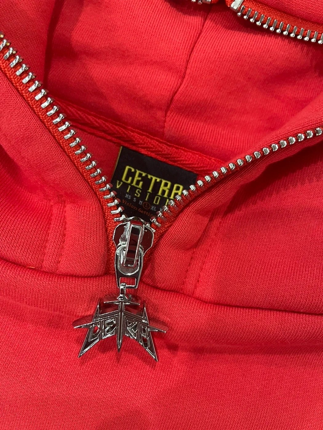 Cetra Visions Red Bloody Scarlet Full Zip Hoodie-Hoodies-Solus Supply