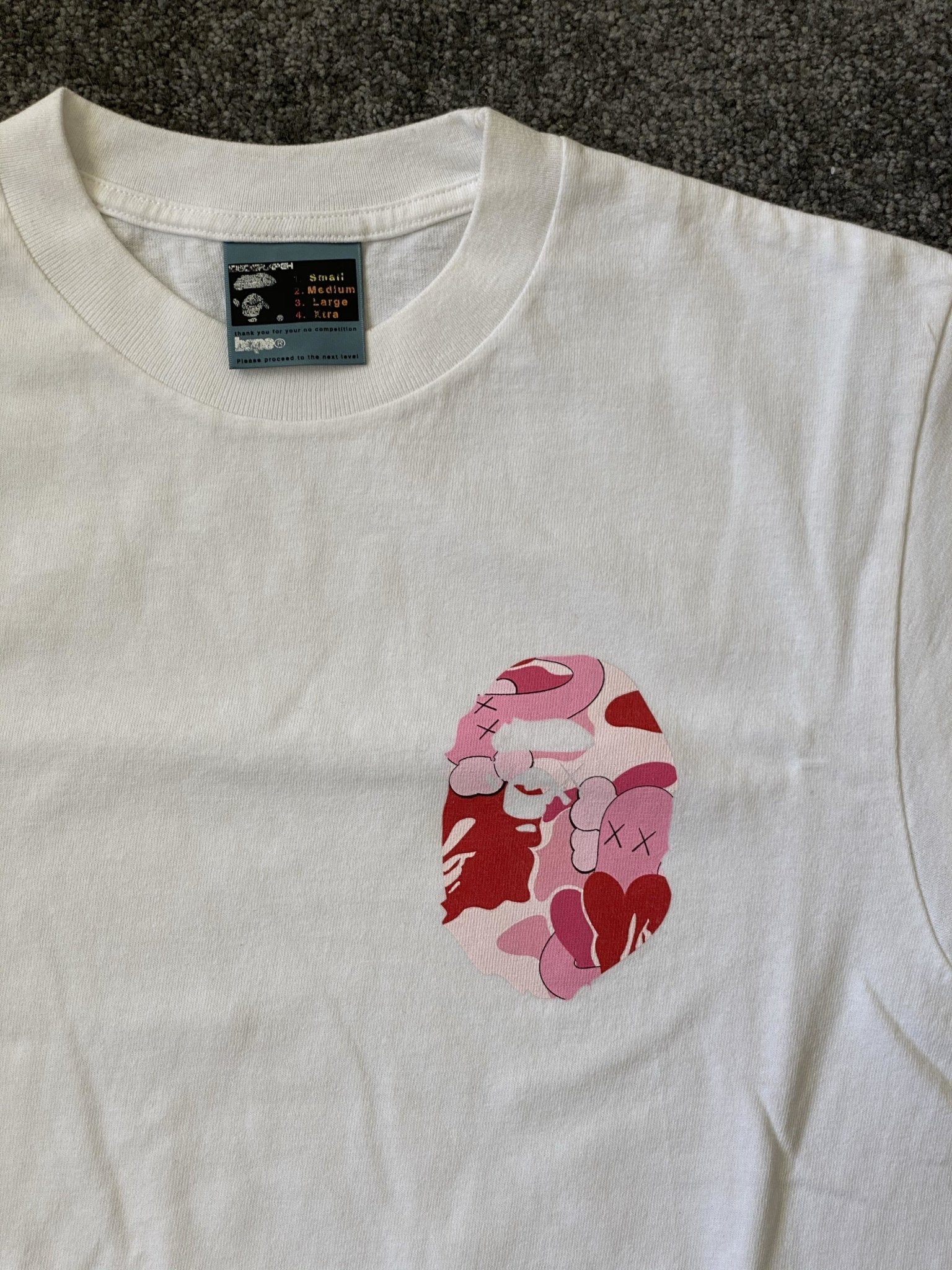 Pink Camo A Bathing Ape Kaws/ Original Fake Tee-T-Shirt-Solus Supply