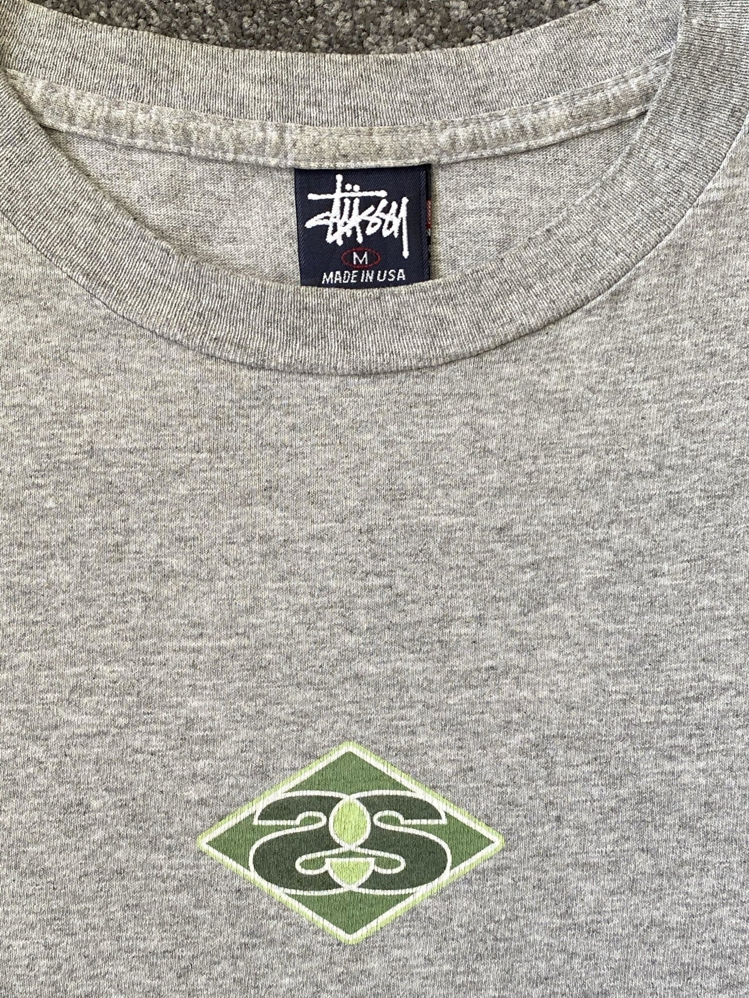 Stussy Vintage Grey Tee-T-Shirt-Solus Supply