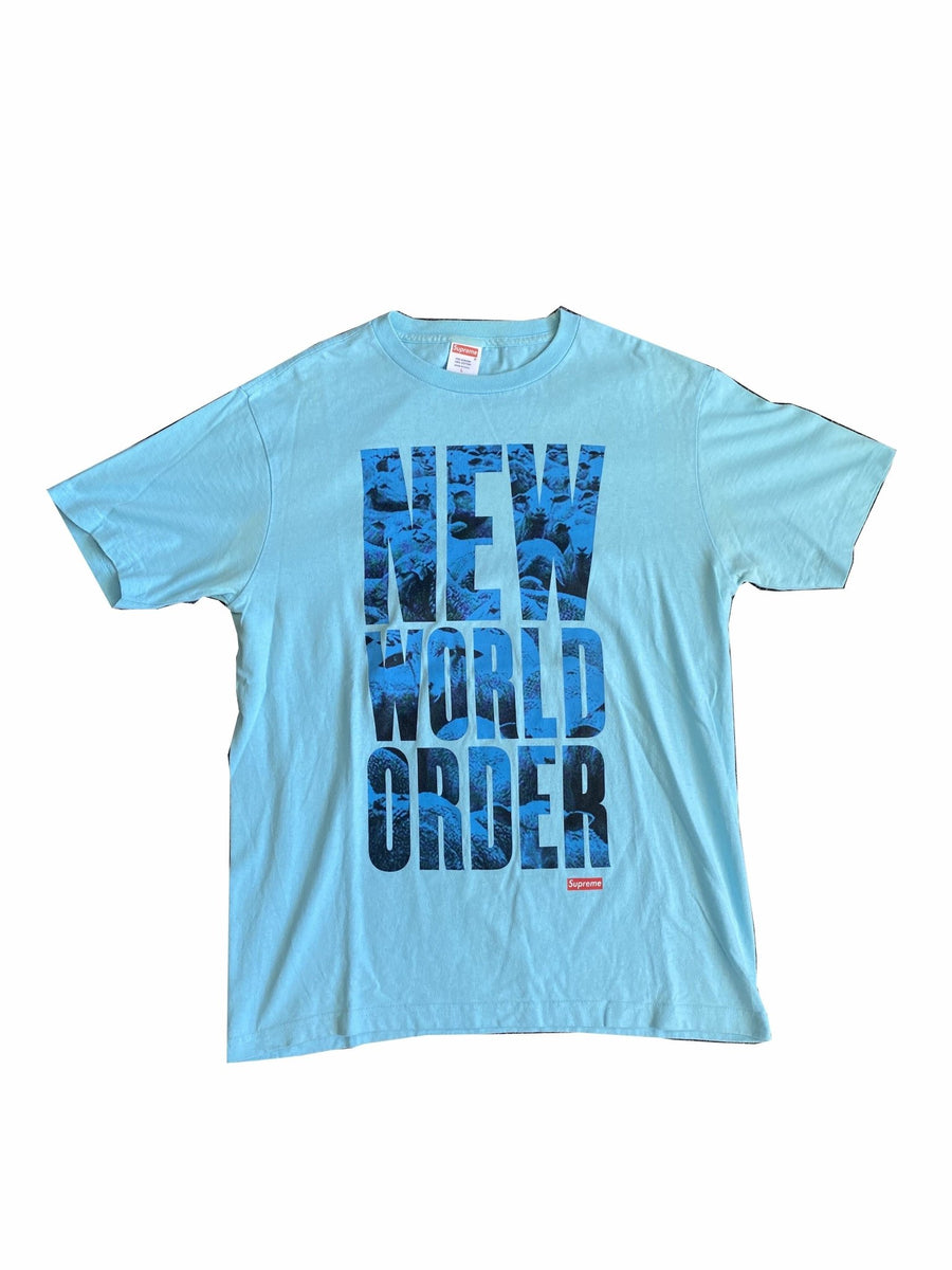 Supreme New World Order Tee Blue