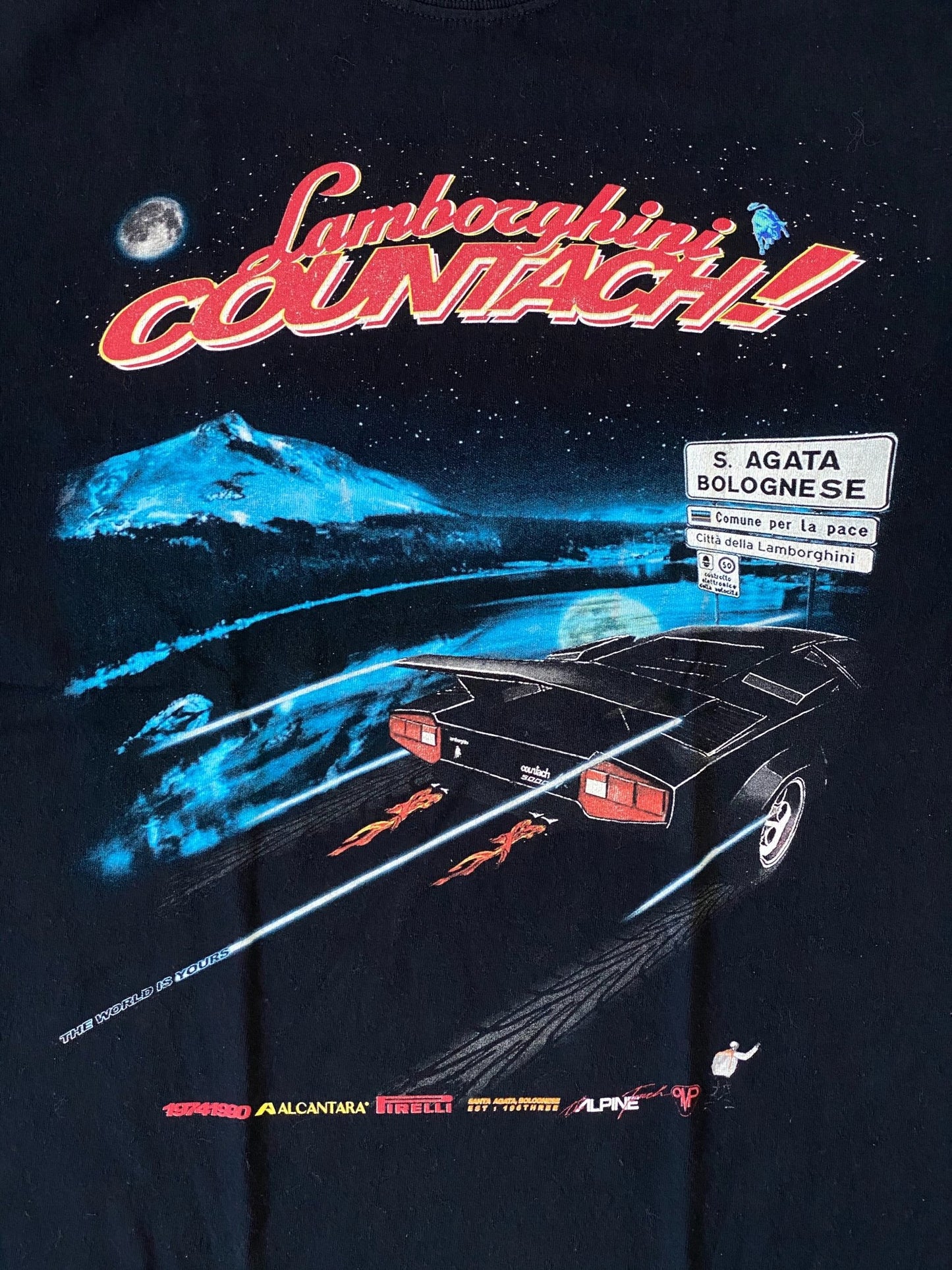 Casper Masi Lamborghini Countach Tee-T-Shirt-Solus Supply