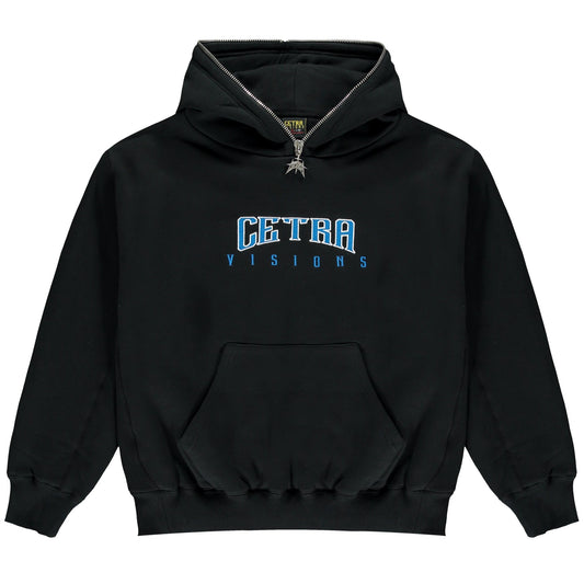 Cetra Visions Electric Black Full Zip Hoodie-Hoodies-Solus Supply