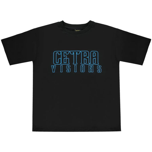 Cetra Visions Electric Black Glow Logo Tee-T-Shirt-Solus Supply