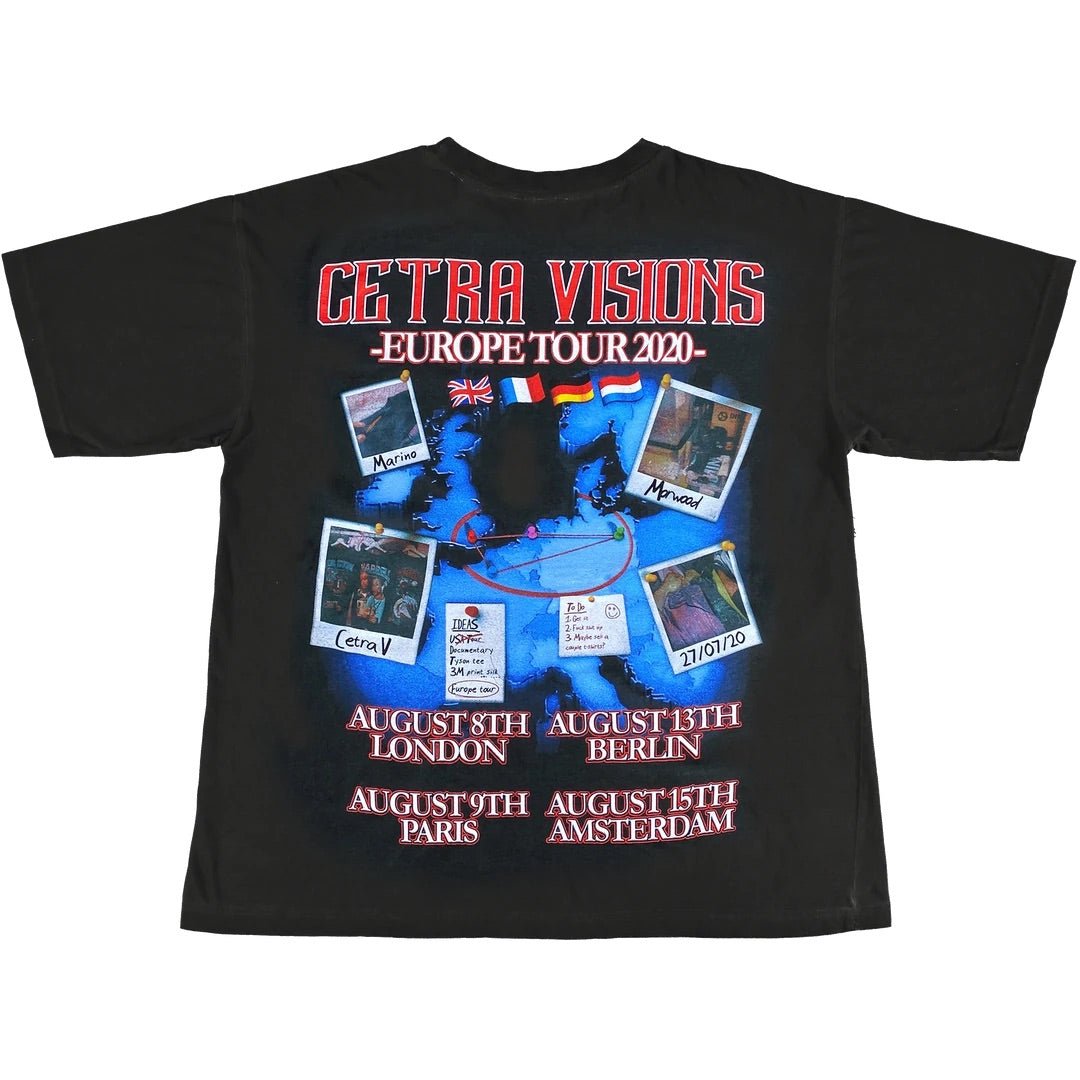 Cetra Visions Europe Tour 2020 Tee Black-T-Shirt-Solus Supply