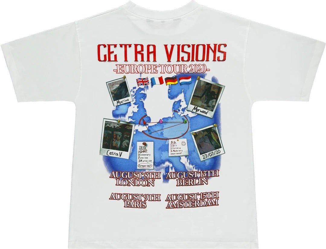 Cetra Visions Europe Tour 2020 Tee White-T-Shirt-Solus Supply