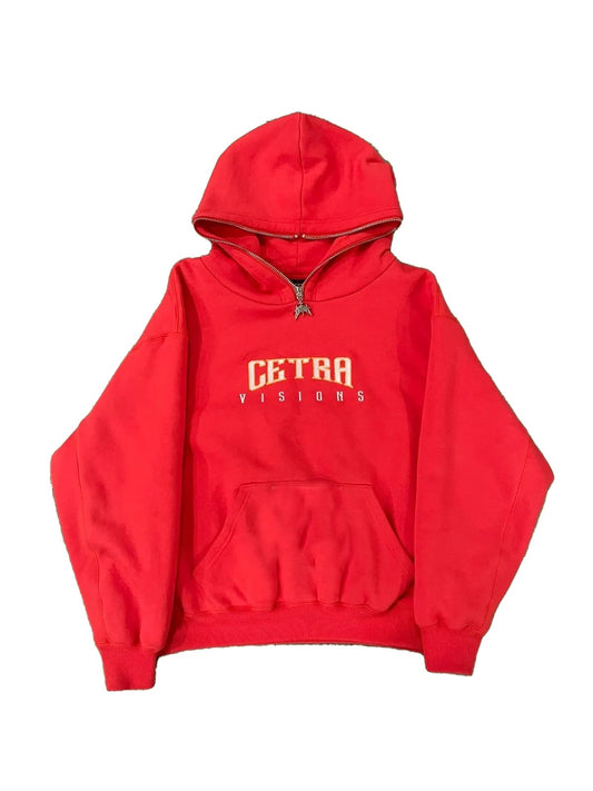 Cetra Visions Red Bloody Scarlet Full Zip Hoodie-Hoodies-Solus Supply