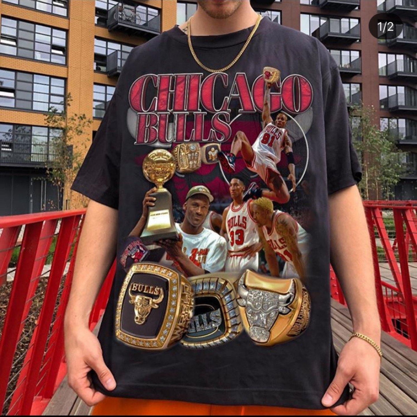 Marino Morwood Champions Chicago Bulls tee-T-Shirt-Solus Supply