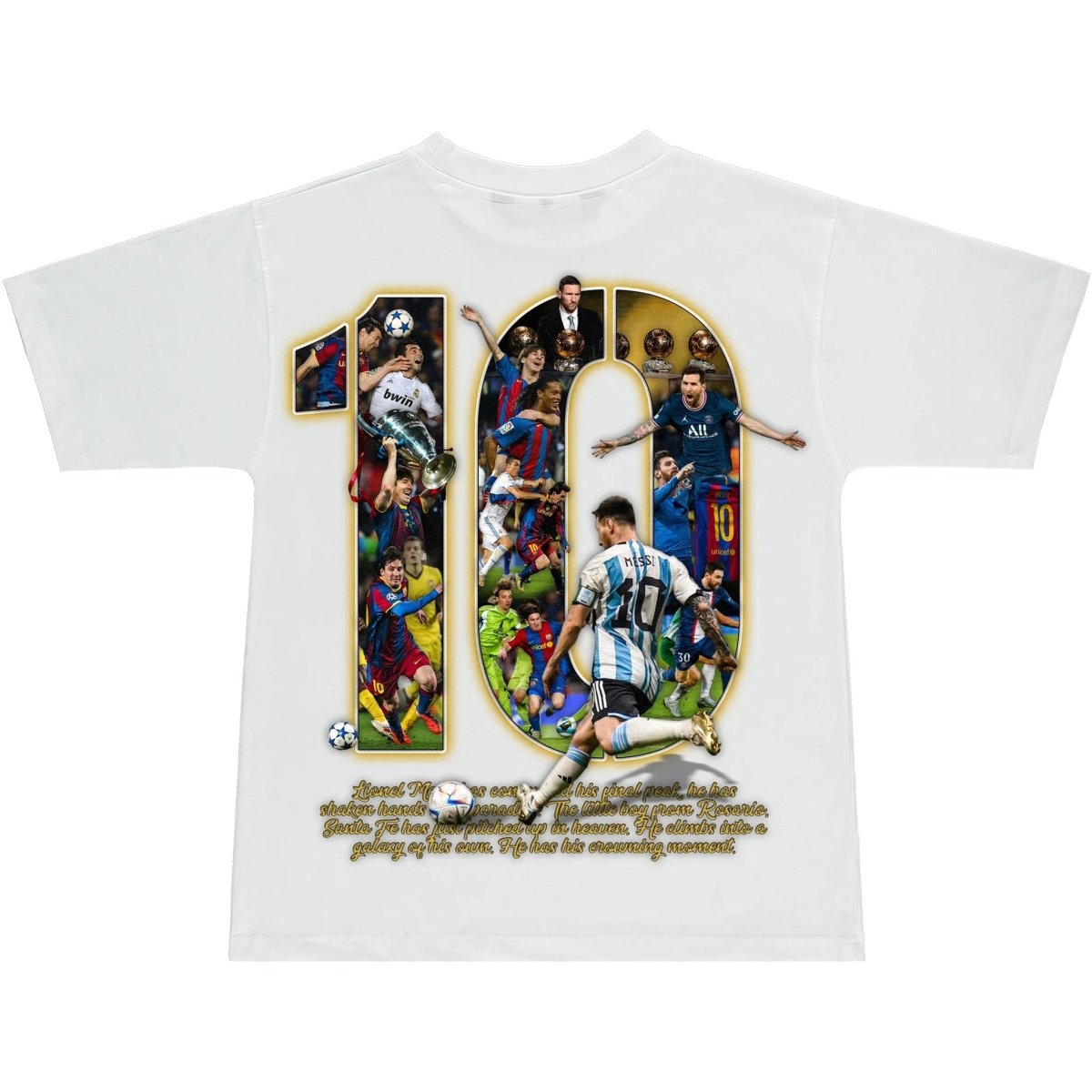 Marino Morwood Lionel Messi White tee-T-Shirt-Solus Supply