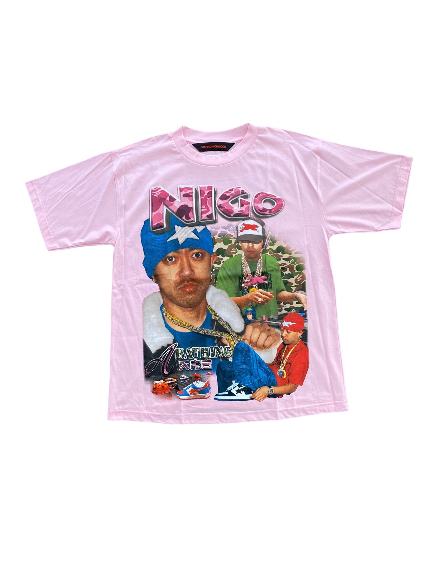 Marino Morwood Pink NIGO Tee-T-Shirt-Solus Supply