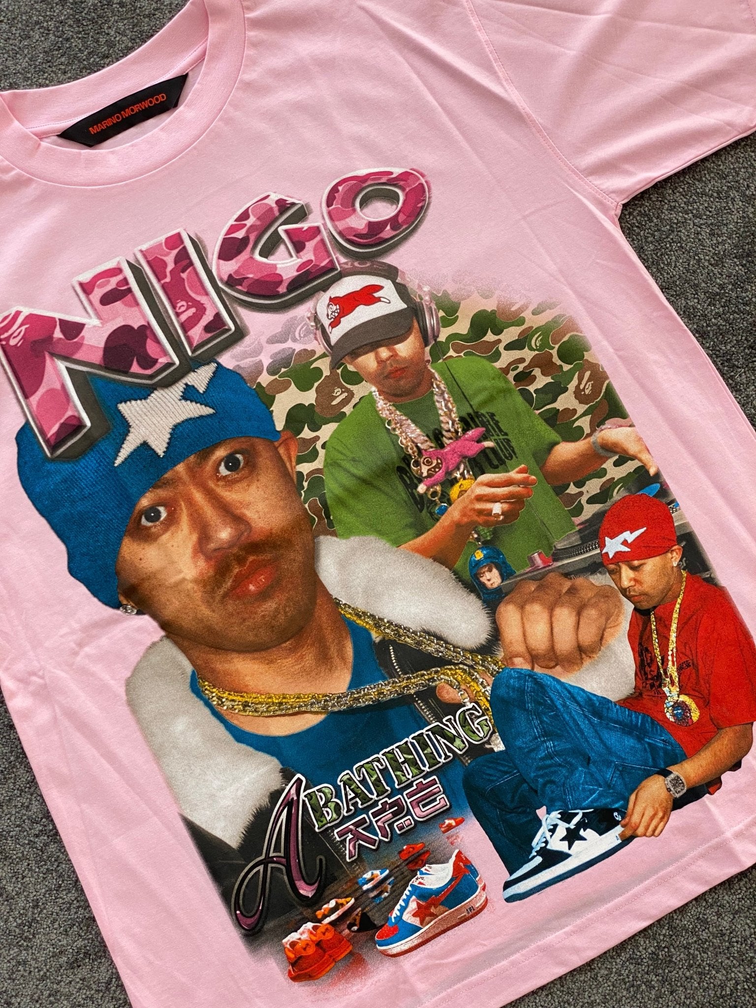 Marino Morwood Pink NIGO Tee-T-Shirt-Solus Supply