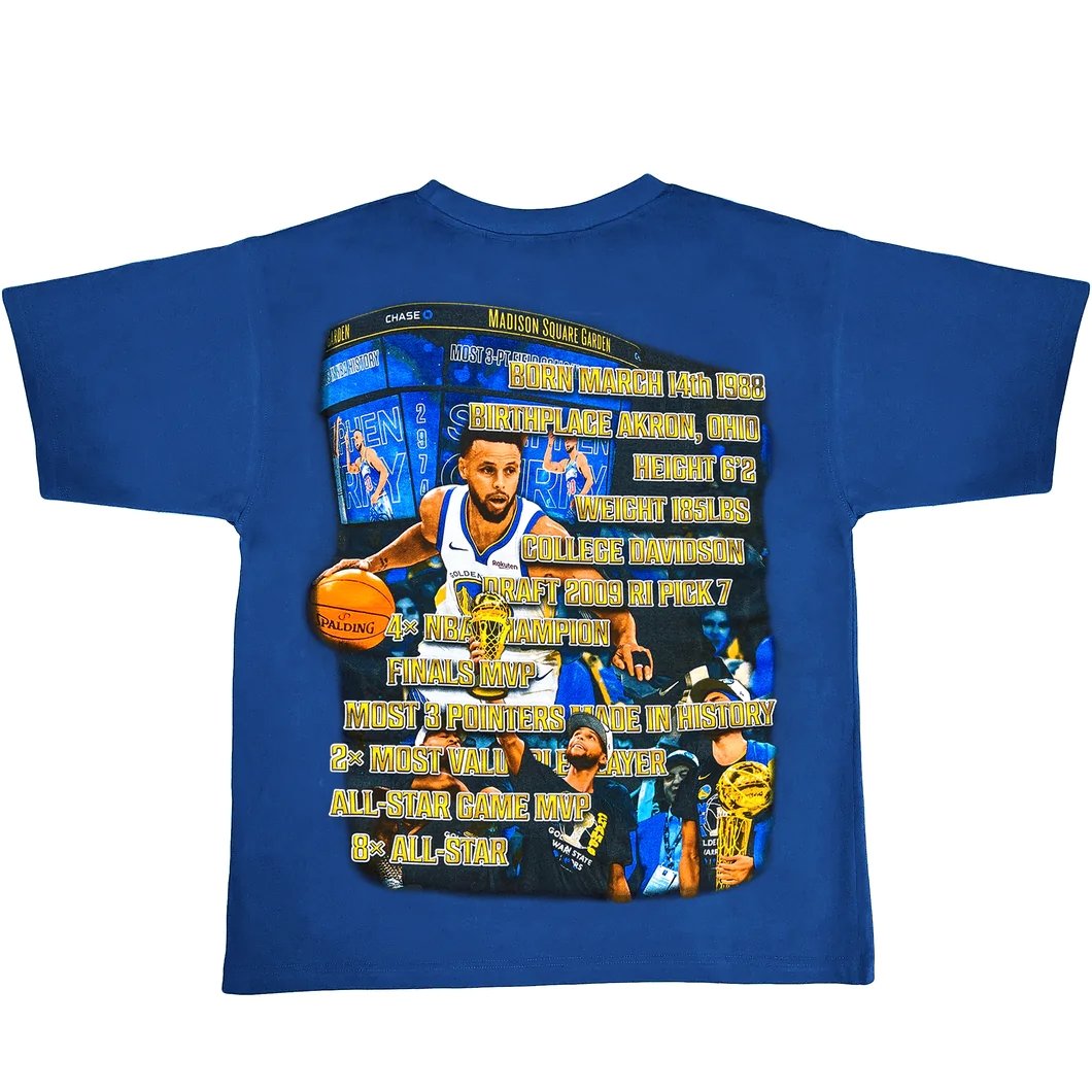 Marino Morwood Steph Curry Blue tee-T-Shirt-Solus Supply