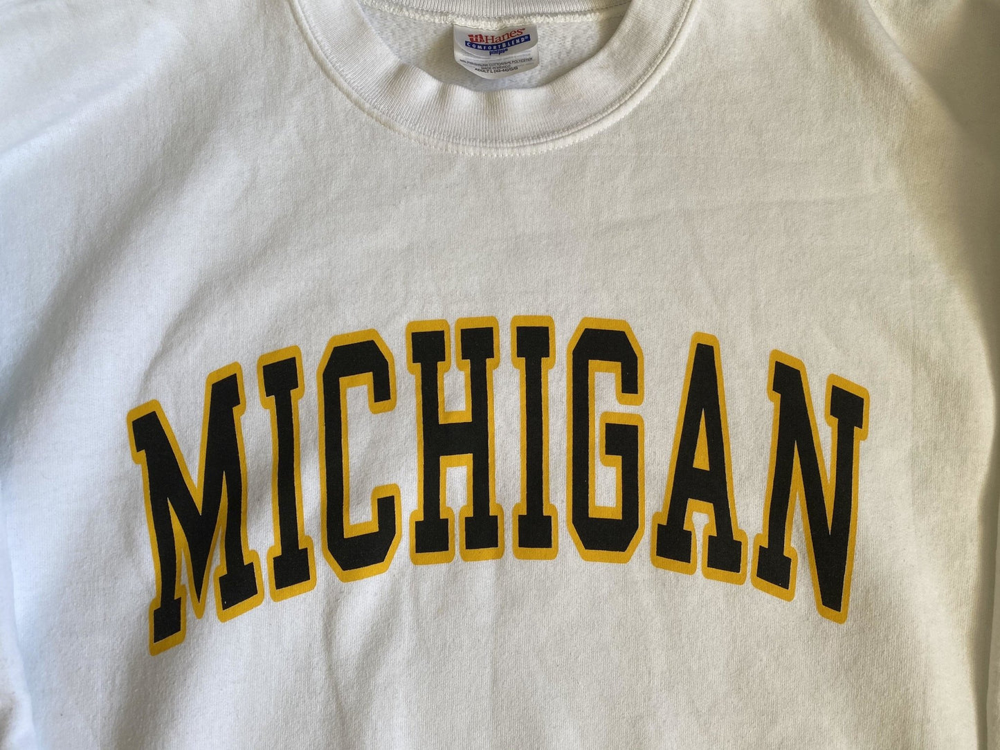 Michigan White Vintage Sweater-Sweats-Solus Supply