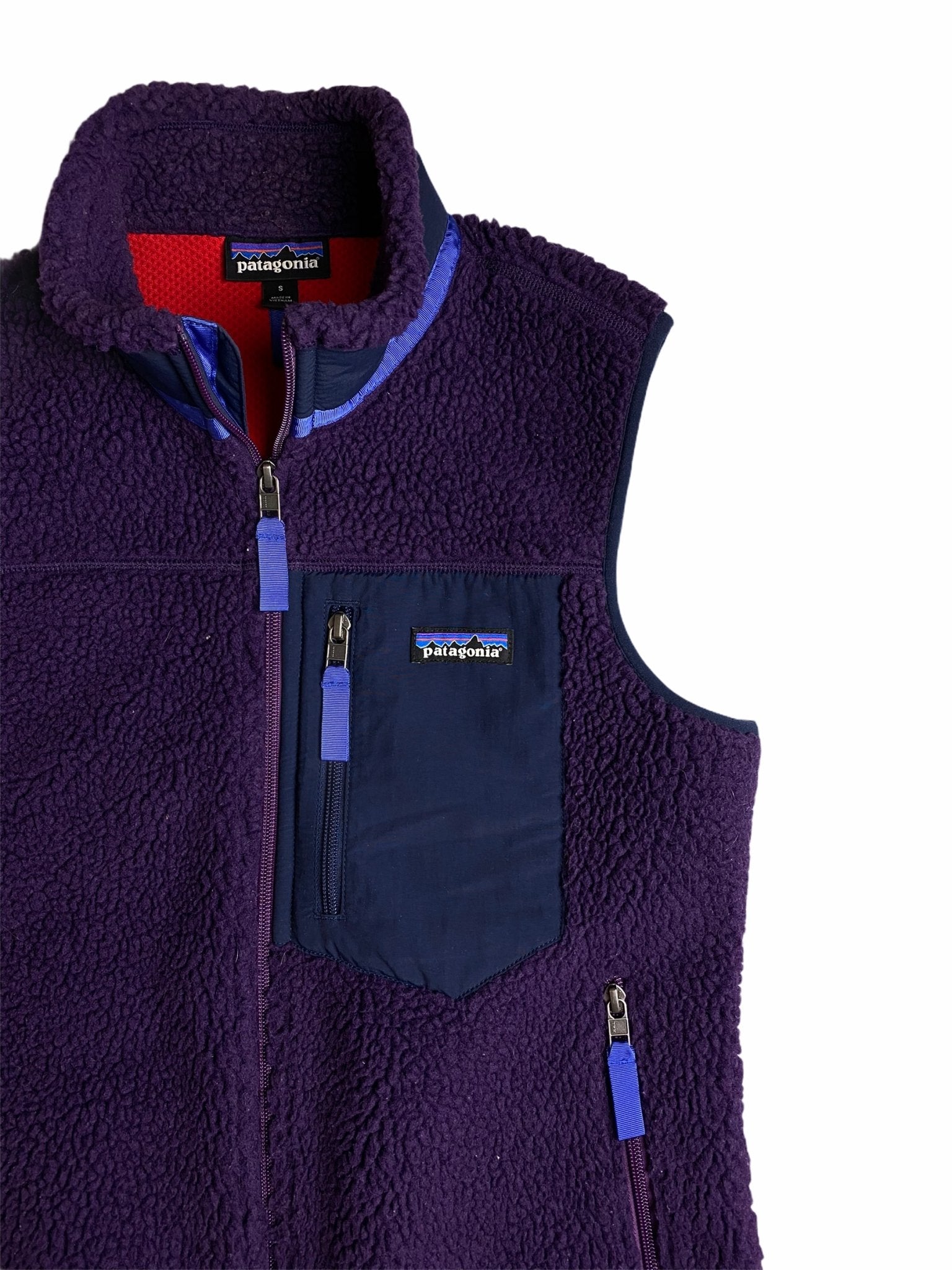 Patagonia Purple Synchilla Fleece Gilet Vest-Fleece-Solus Supply