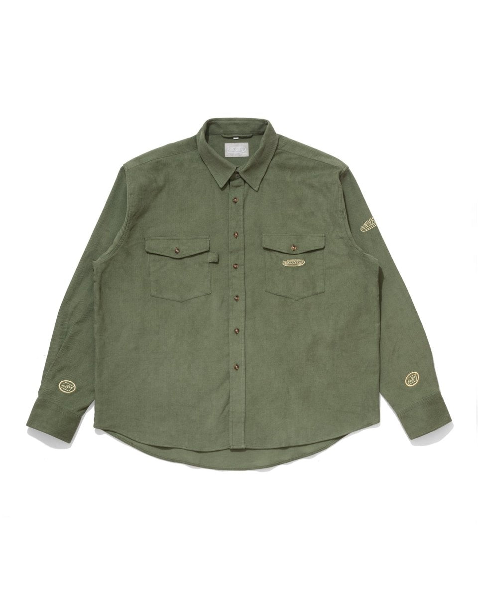 Solus Corduroy Overshirt Sage-Shirts-Solus Supply
