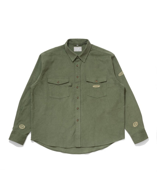 Solus Corduroy Overshirt Sage-Shirts-Solus Supply
