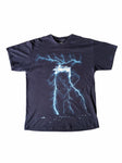 Stüssy Lightning Tee Blue Black-T-Shirt-Solus Supply