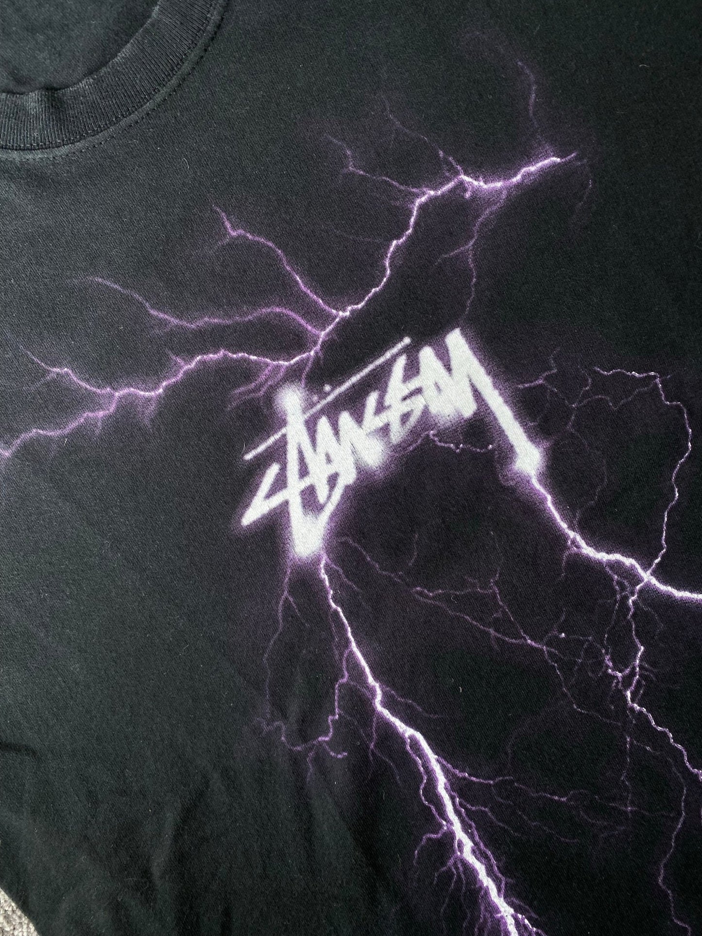 Stüssy Lightning Tee Purple-T-Shirt-Solus Supply