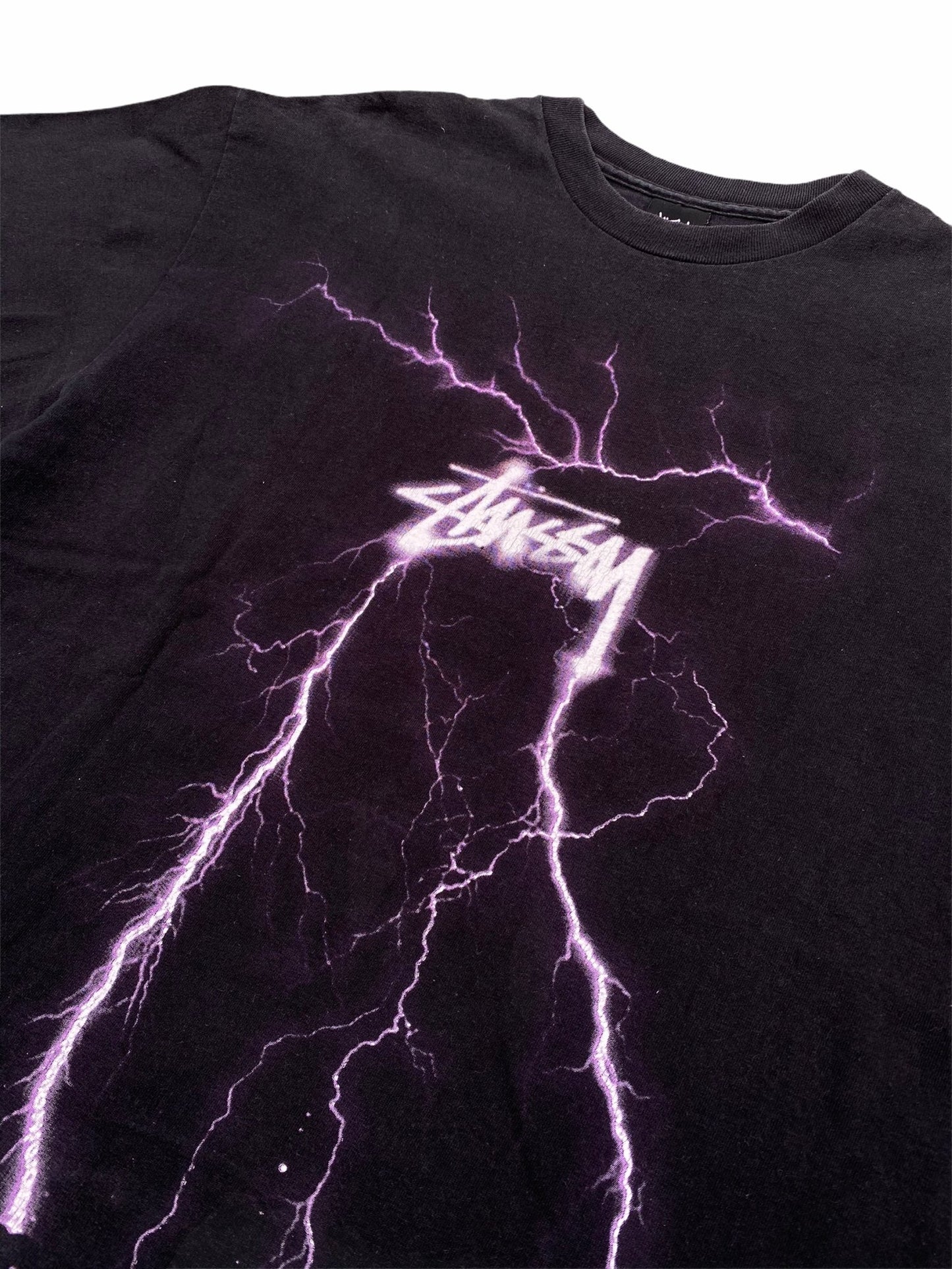 Stüssy Lightning Tee Purple-T-Shirt-Solus Supply