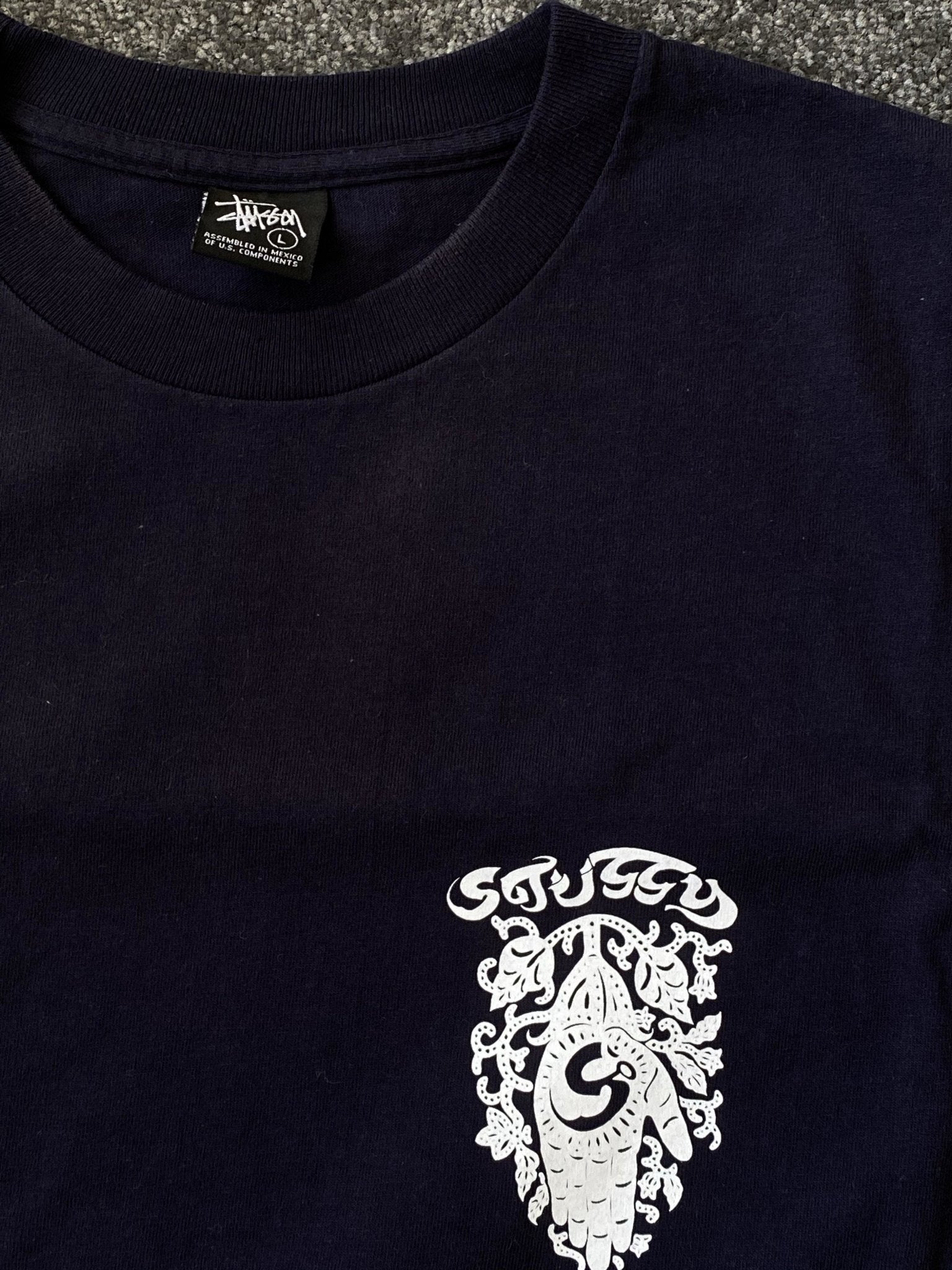 Stüssy Mardi Gras Skull Tee-T-Shirt-Solus Supply