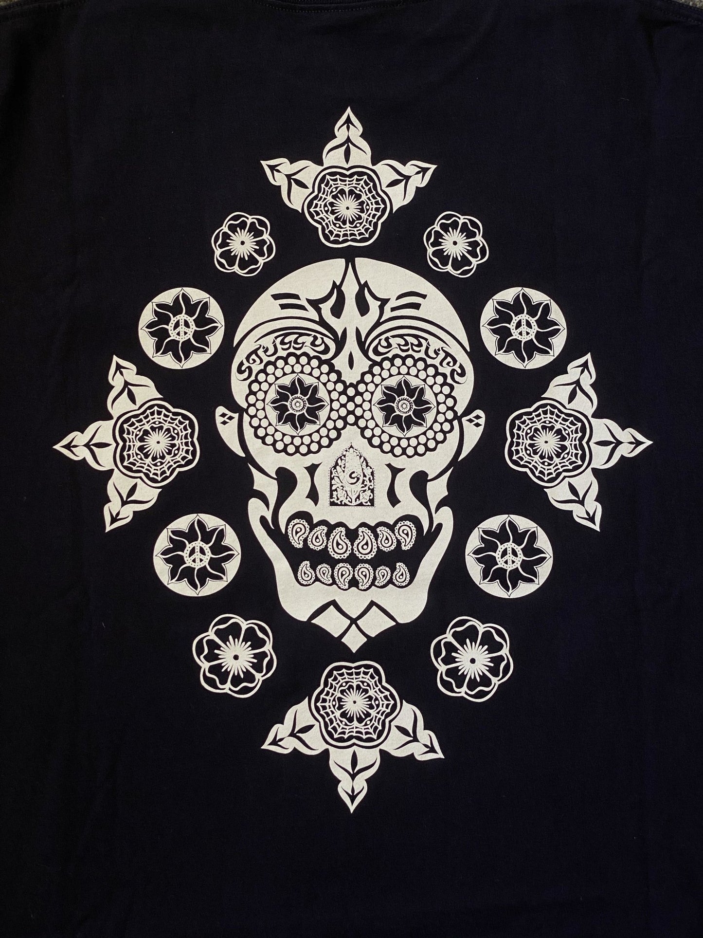 Stüssy Mardi Gras Skull Tee-T-Shirt-Solus Supply