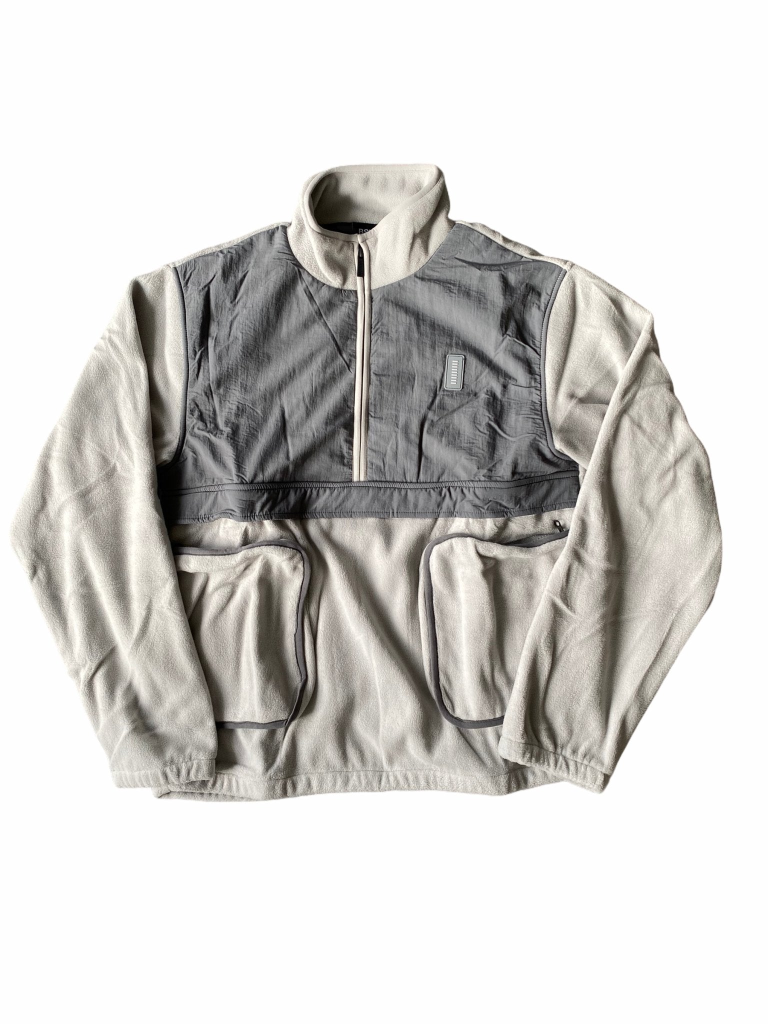 The Basement Panelled Fleece Pullover-Fleece-Solus Supply