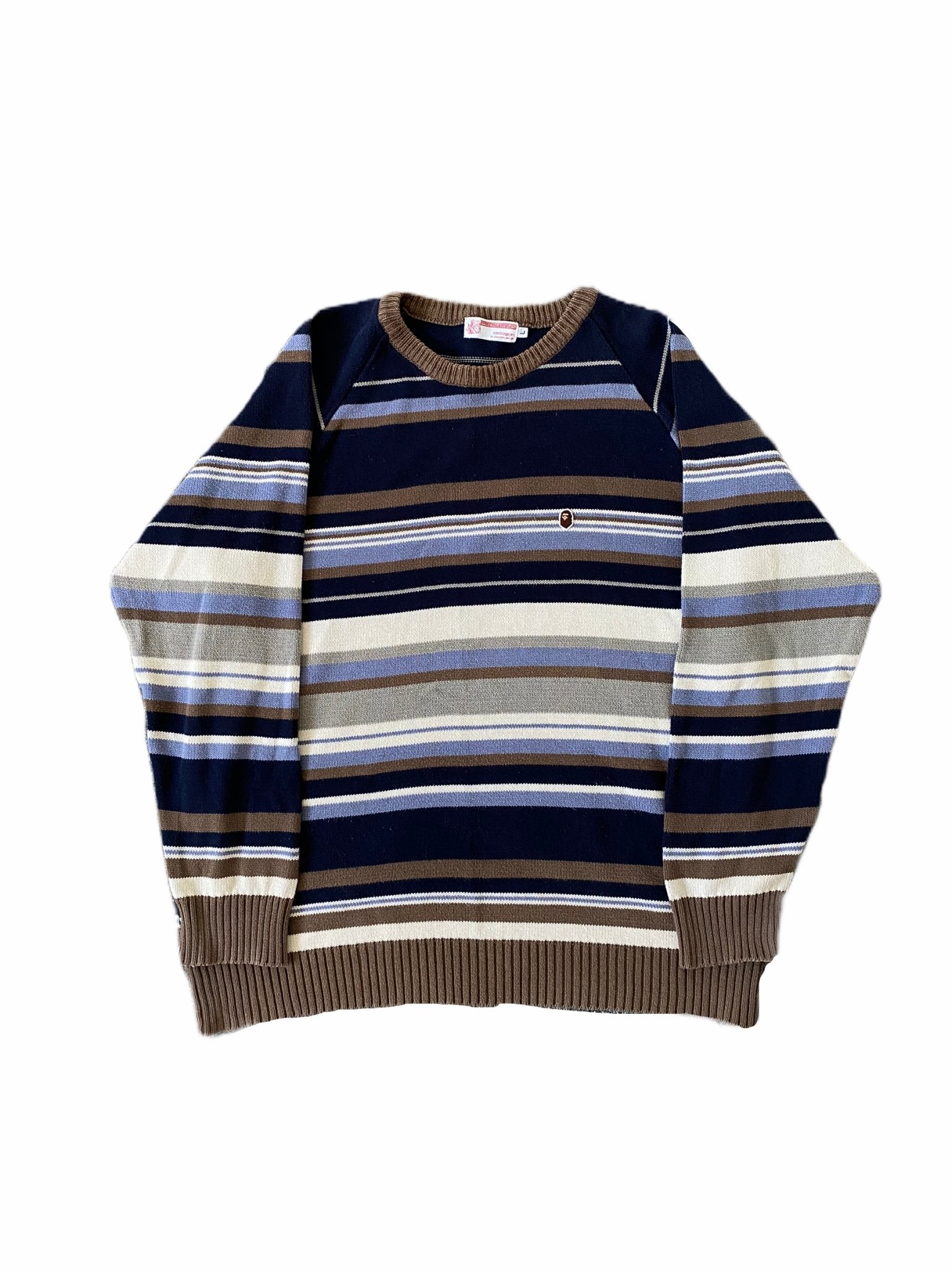 Vintage Bape Striped Sweater-Sweats-Solus Supply